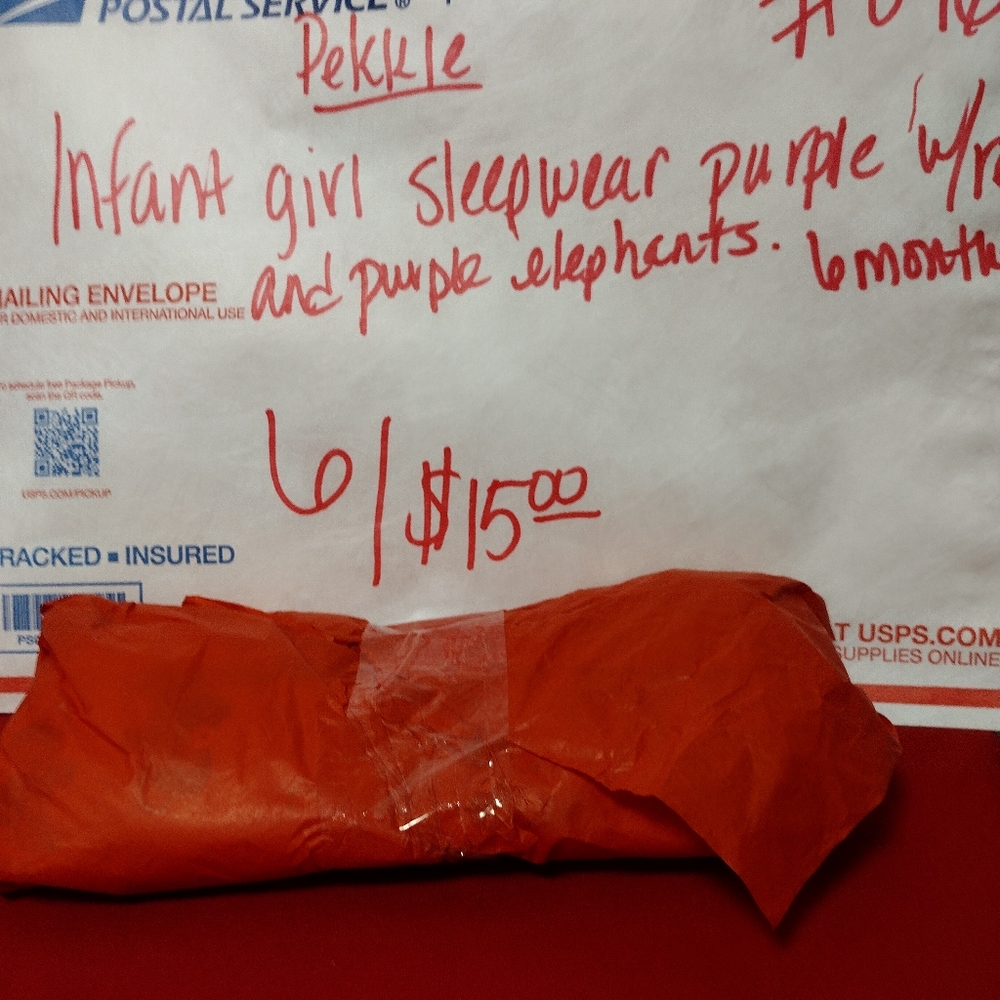 6/$15 Infant sleeper     6 for $15